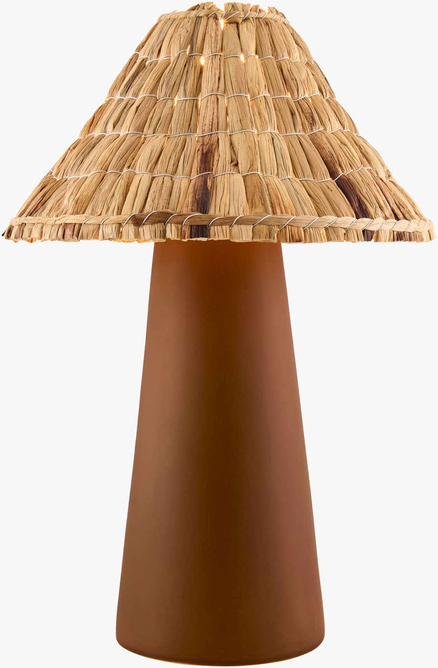 Warm Orange Traditional Table Lamp for bedside or console tables