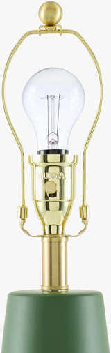Forest Green Traditional Table Lamp for bedside or console tables