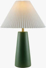 Forest Green Traditional Table Lamp for bedside or console tables