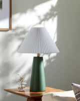 Forest Green Traditional Table Lamp for bedside or console tables