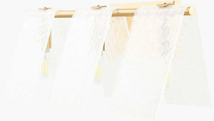 Soft White Modern Wall Sconce with glass details for hallway or bedroom lighting