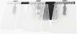 Rich White Modern Wall Sconce with glass details for hallway or bedroom lighting