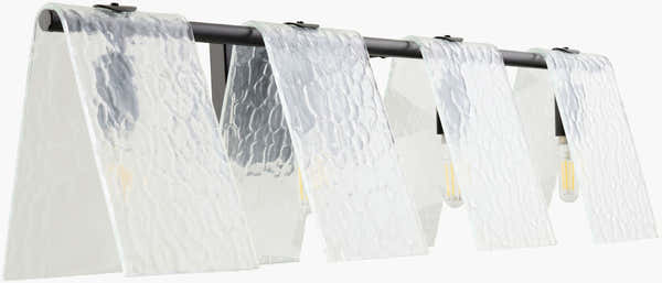 Rich Light Gray Modern Wall Sconce with glass details for hallway or bedroom lighting