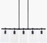 Rich White Modern Chandelier with glass details for dining or living rooms