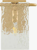 Deep Light Gray Modern Wall Sconce with glass details for hallway or bedroom lighting
