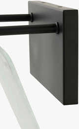 Rich White Modern Wall Sconce with glass details for hallway or bedroom lighting