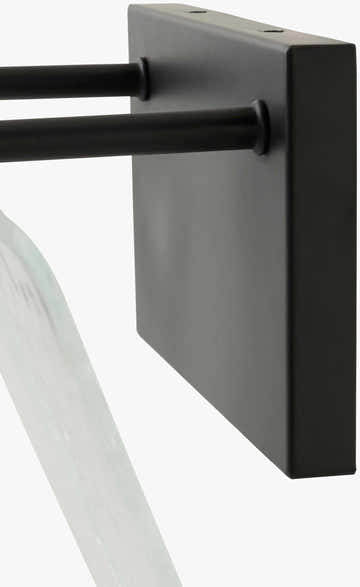 Rich White Modern Wall Sconce with glass details for hallway or bedroom lighting