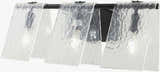 Rich White Modern Wall Sconce with glass details for hallway or bedroom lighting