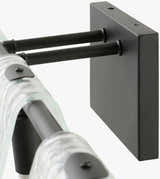 Rich Light Gray Modern Wall Sconce with glass details for hallway or bedroom lighting