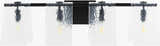 Rich Light Gray Modern Wall Sconce with glass details for hallway or bedroom lighting