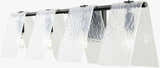 Rich Light Gray Modern Wall Sconce with glass details for hallway or bedroom lighting
