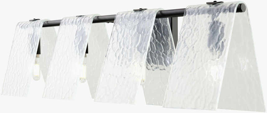 Rich Light Gray Modern Wall Sconce with glass details for hallway or bedroom lighting