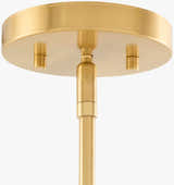 Tan Modern Pendant Light with glass details for kitchen islands or dining areas