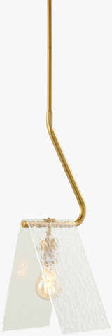 Tan Modern Pendant Light with glass details for kitchen islands or dining areas