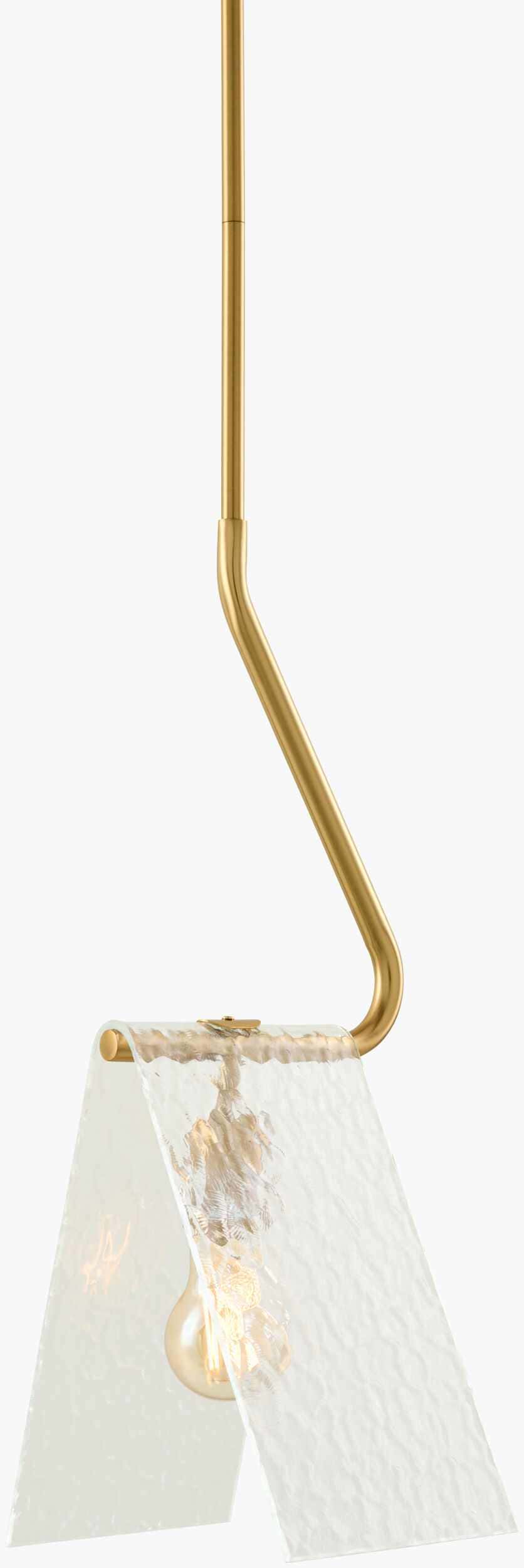Tan Modern Pendant Light with glass details for kitchen islands or dining areas