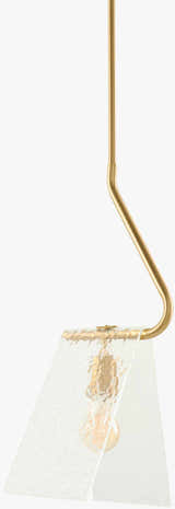 Tan Modern Pendant Light with glass details for kitchen islands or dining areas
