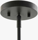 Light Gray Modern Pendant Light with glass details for kitchen islands or dining areas