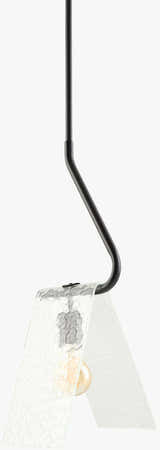 Light Gray Modern Pendant Light with glass details for kitchen islands or dining areas