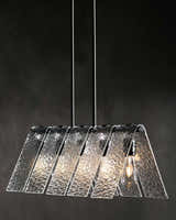 Rich White Modern Chandelier with glass details for dining or living rooms