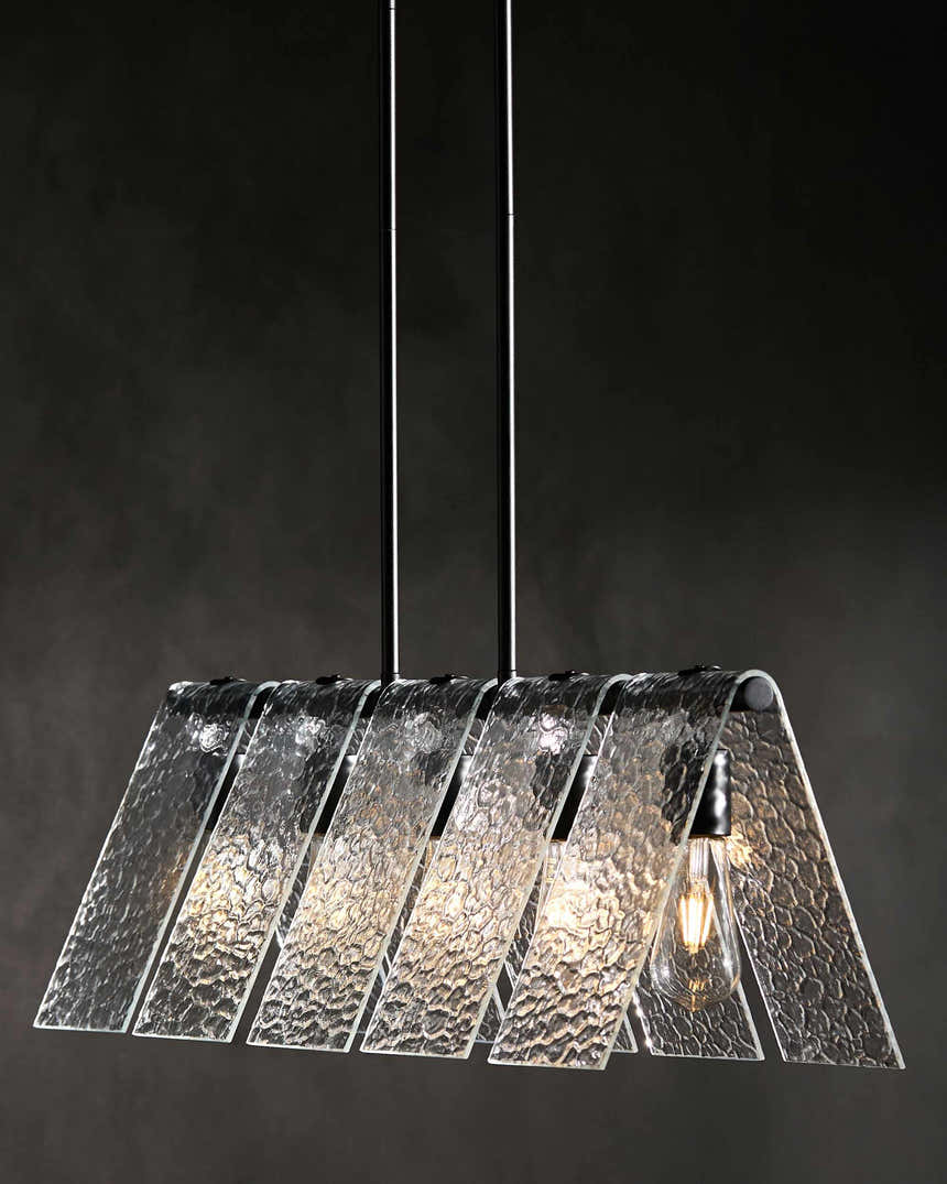 Rich White Modern Chandelier with glass details for dining or living rooms