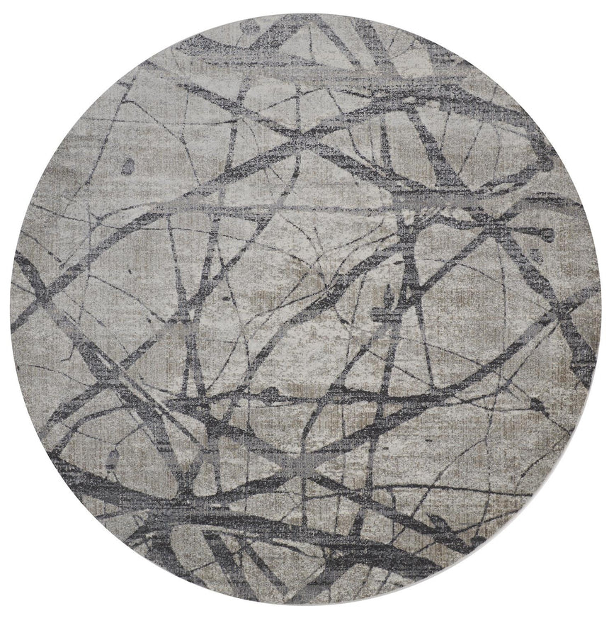 Feizy Kano Transitional Abstract - Taupe/Gray/Ivory Area Rug