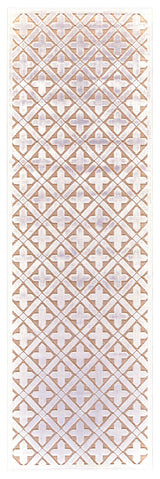 Feizy Saphir Mira Modern Geometric - Pink/White Area Rug - Clearance