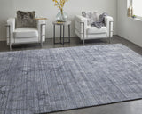 Feizy Whitton Modern Abstract - Gray/Blue Area Rug