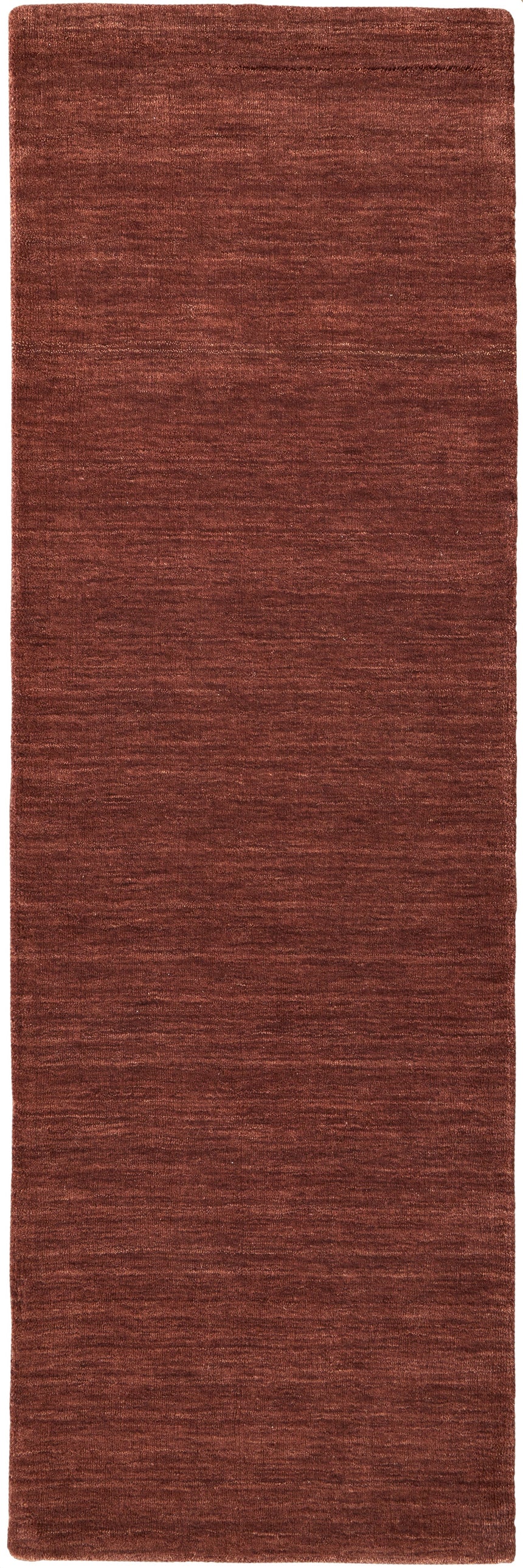 Feizy Luna Modern Solid - Orange/Red Area Rug