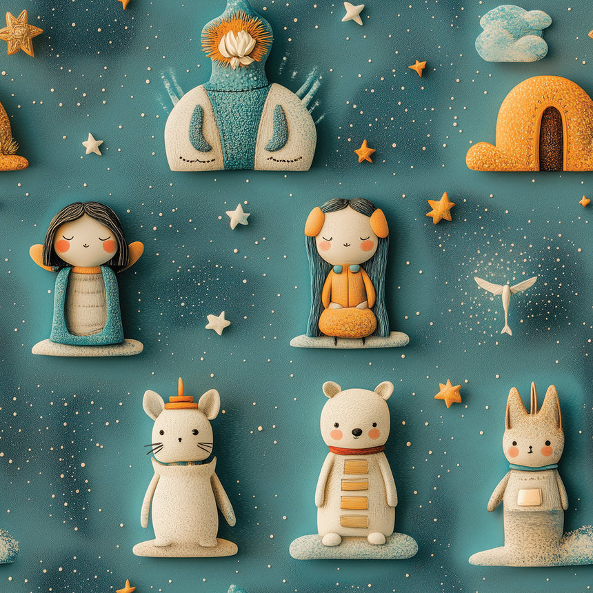 Celestial Dreamers' Night Sky