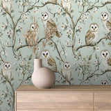 Enchanted Owl Grove Wallpaper