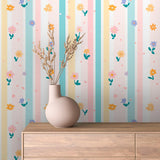 Pastel Petal Parade Wallpaper