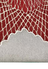 Web Hand Tufted 5x8 Modern Style Maroon Wool Area Rug