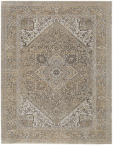 Feizy Celene Traditional Medallion - Brown/Ivory/Tan Area Rug