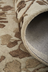 Feizy Bella Transitional Floral & Botanical - Ivory/Taupe/Brown Area Rug - Clearance