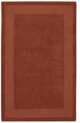 Close-up of the Nourison Westport Spice Indoor Area Rug, showing its textured pattern and spice color.