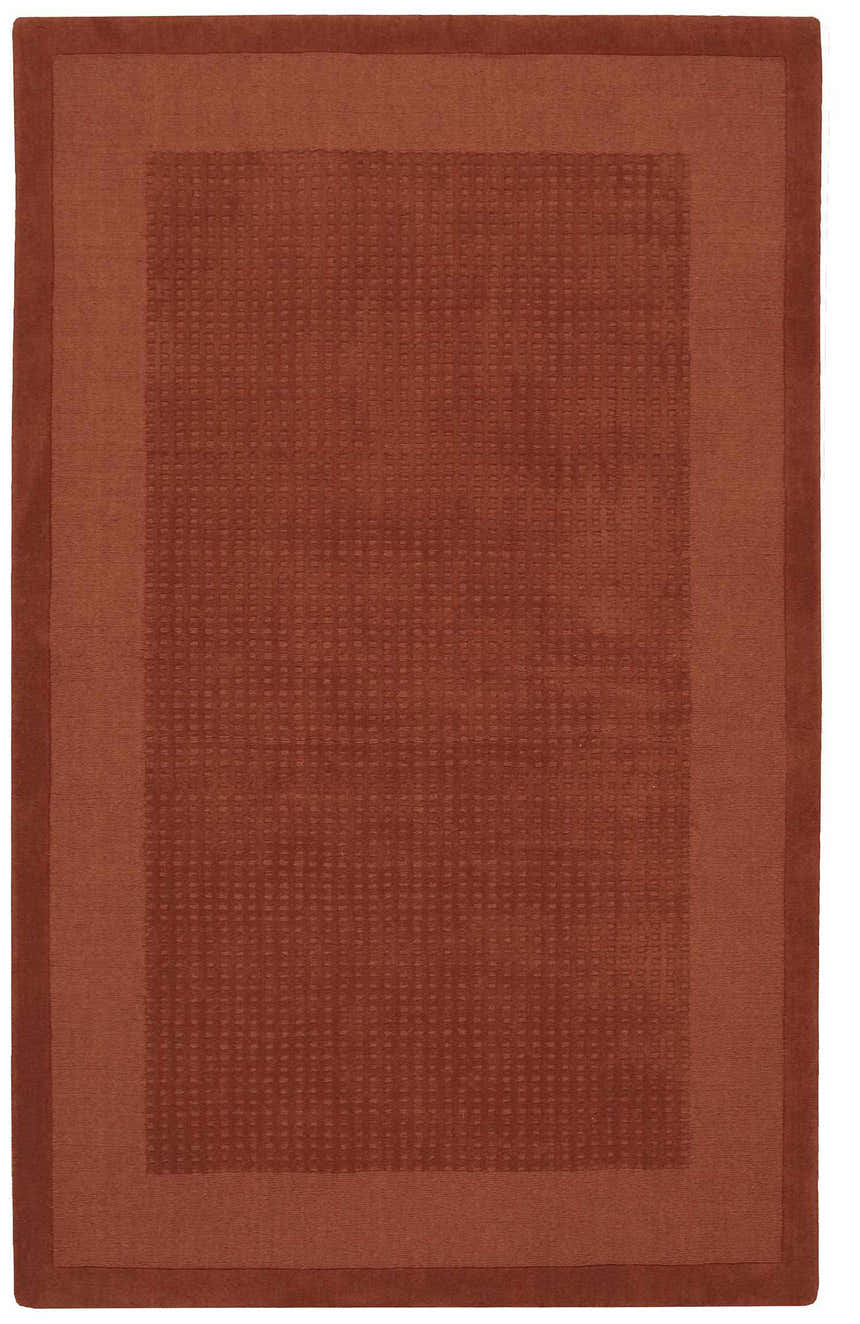 Close-up of the Nourison Westport Spice Indoor Area Rug, showing its textured pattern and spice color.