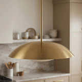Mustard Rustic Pendant Light for kitchen islands or dining areas