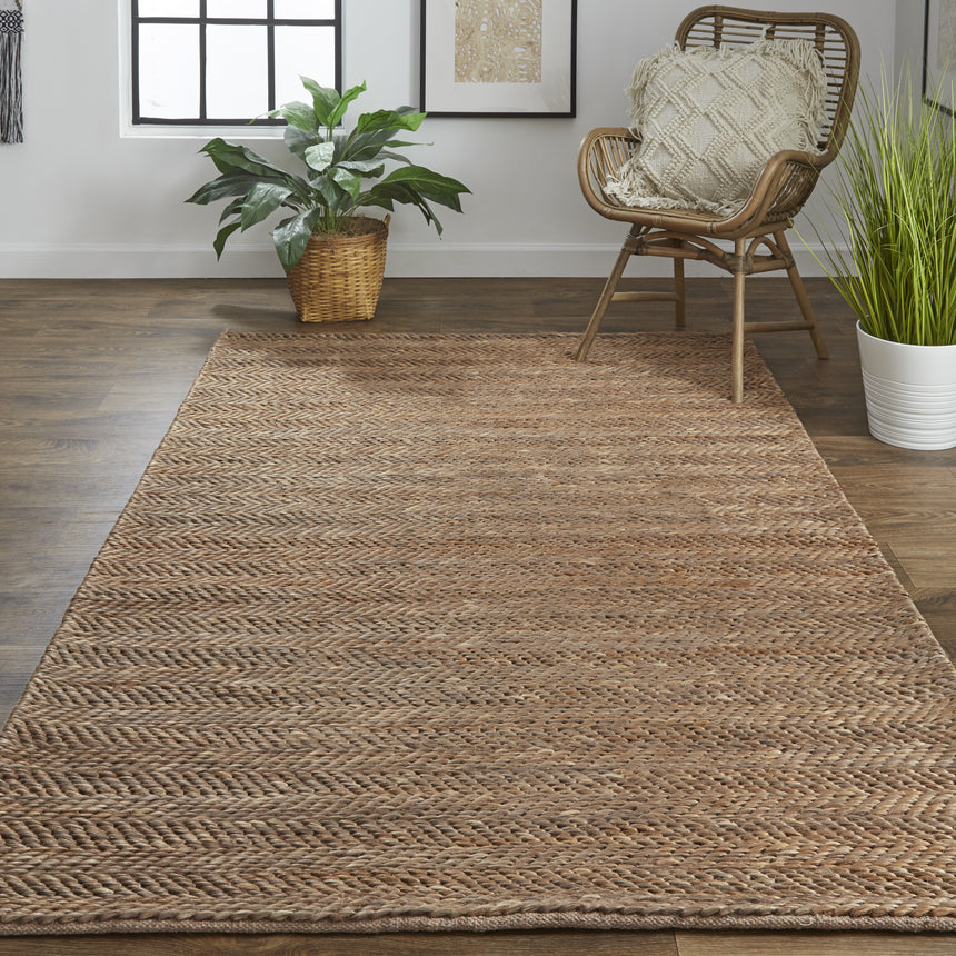 Feizy Kaelani Transitional Geometric - Brown/Gray Area Rug - Clearance