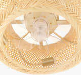Orange Coastal Chandelier with woven details for dining or living rooms