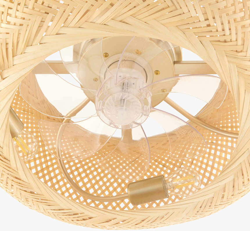Orange Coastal Chandelier with woven details for dining or living rooms