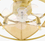Tan Coastal Chandelier with rattan details for dining or living rooms