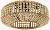Deep Orange Coastal Chandelier for dining or living rooms