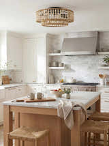 Soft Orange Coastal Chandelier for dining or living rooms