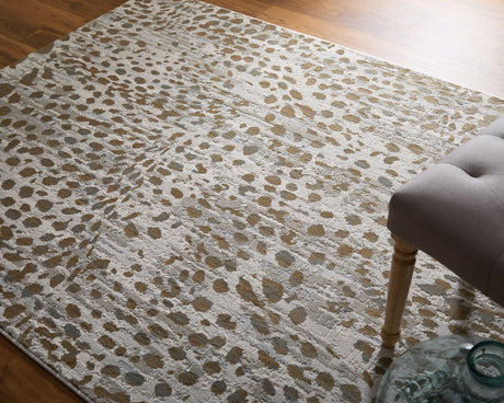 Feizy Waldor Modern Animal Print - Brown/Ivory/Tan Area Rug