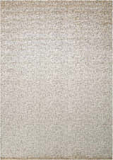 Close-up of the Nourison Starlight Midnight rug, showing its woven texture and subtle, modern pattern.