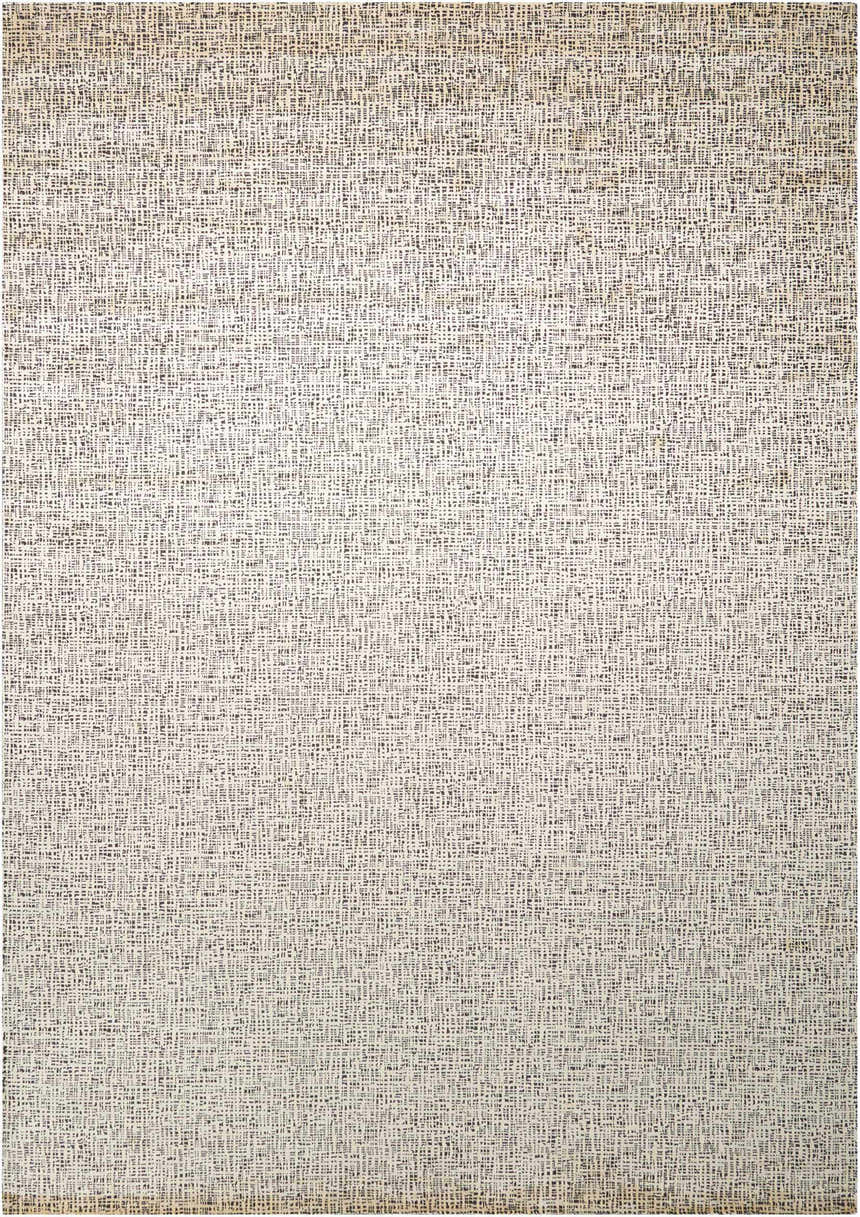 Close-up of the Nourison Starlight Midnight rug, showing its woven texture and subtle, modern pattern.