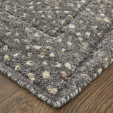 Feizy Dering Modern Polka Dots - Gray/Tan/Taupe Area Rug
