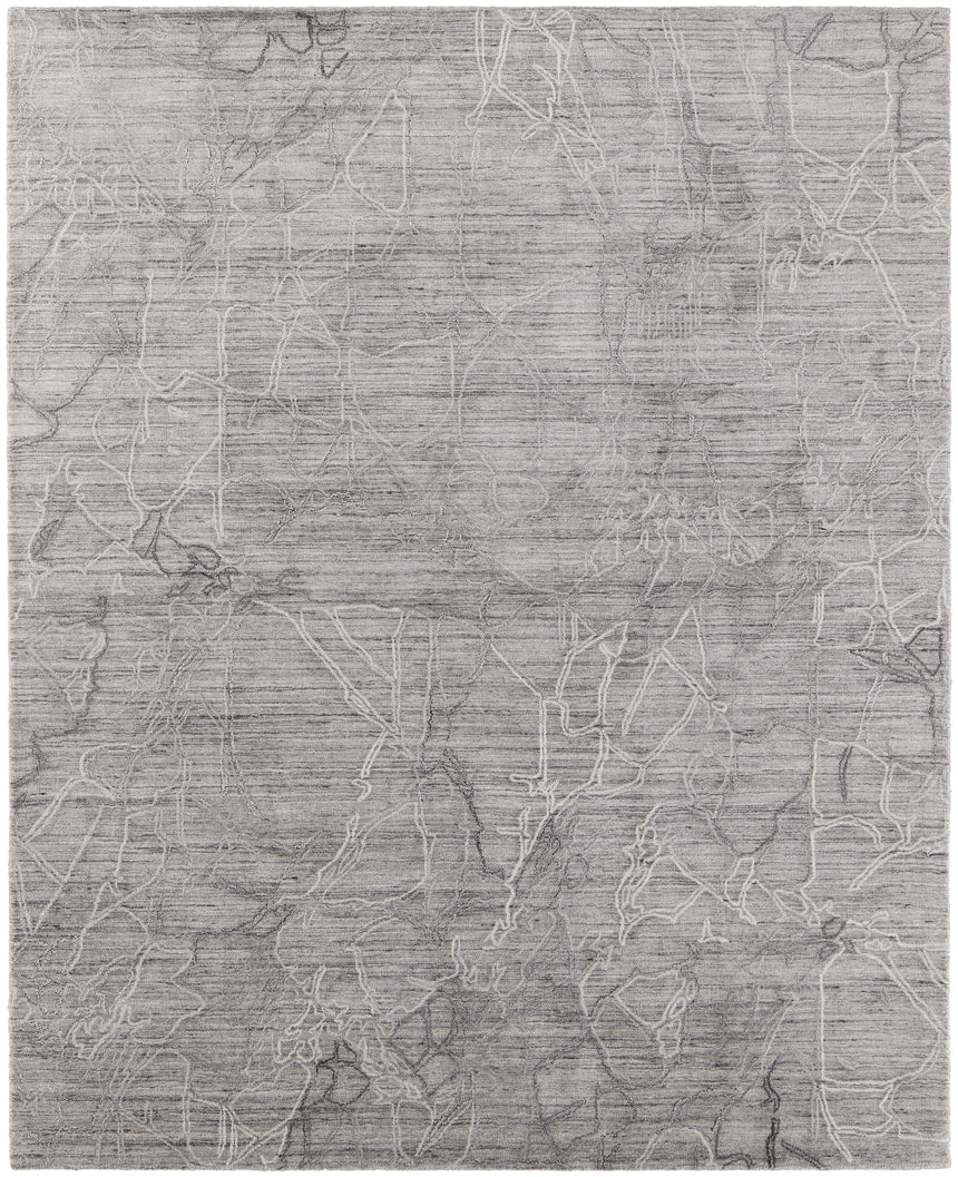 Feizy Whitton Modern Abstract - Gray/Tan/Ivory Area Rug