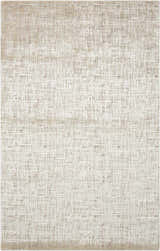 Close-up of Nourison Starlight Opal rug. Modern, machine-made design in neutral tones. Abstract pattern and subtle texture.