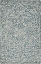Feizy Belfort Transitional Medallion - Blue/Ivory/Green Area Rug - Clearance